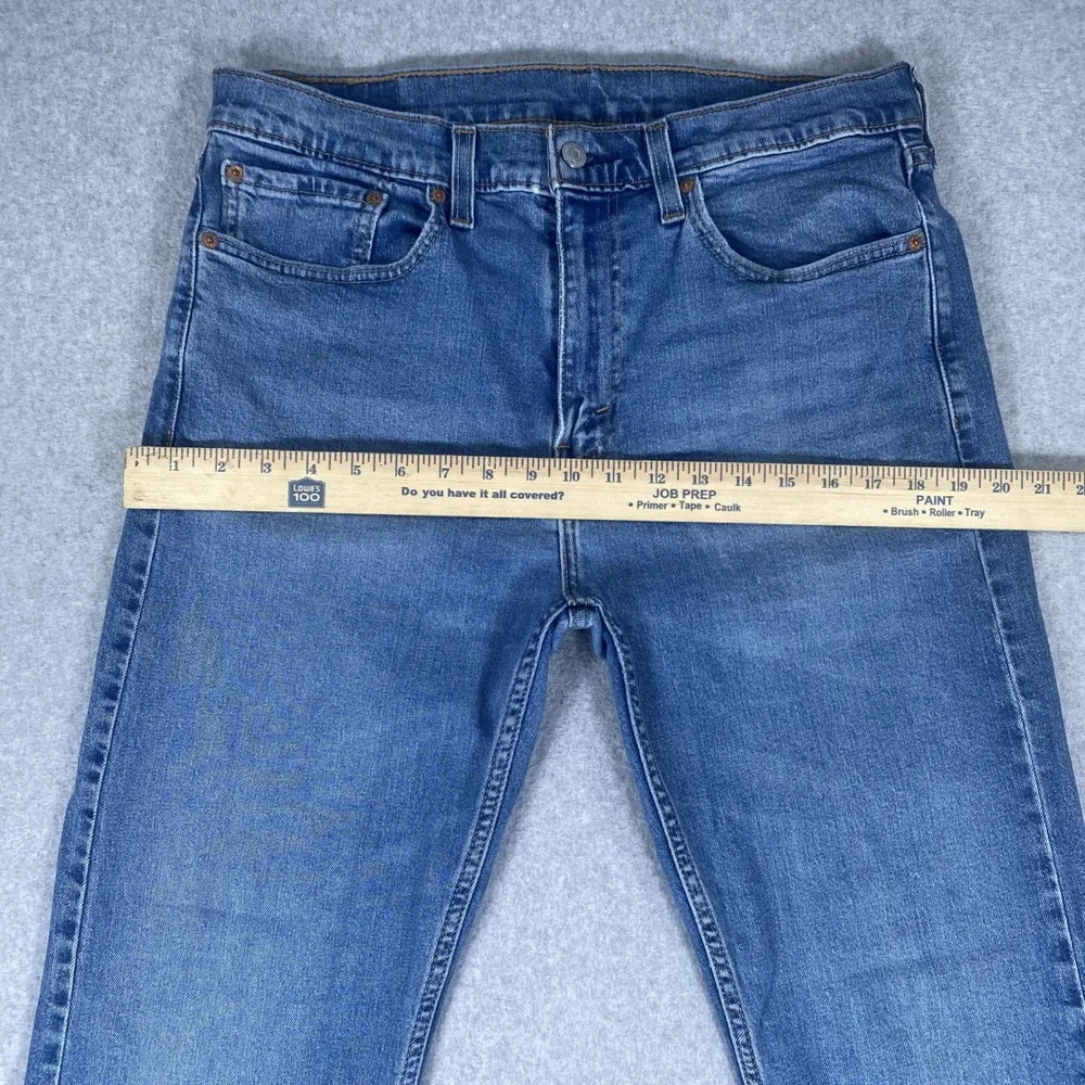 Levi's 505 Regular Fit Jeans Mens 34x30 Blue Straight Leg Stretch